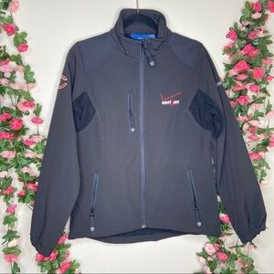 Reebok Full Zip Womens Black Jacket Small Coldgear Fleece Lined Outdoor